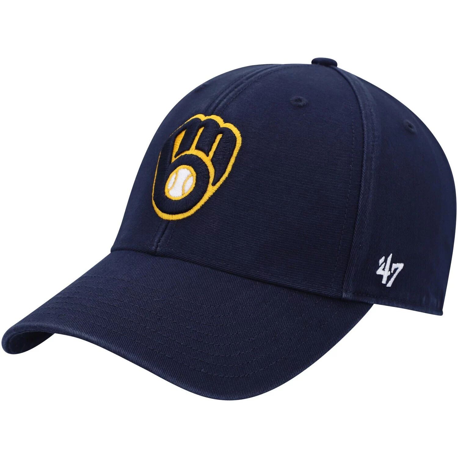 Мужская темно-синяя регулируемая кепка с логотипом Milwaukee Brewers Legend MVP '47
Мужская темно-синяя регулируемая кепка с логотипом Milwaukee Brewers Legend MVP '47