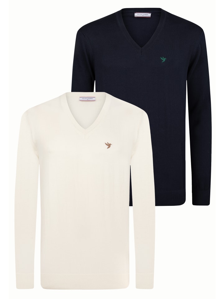 Свитер цвета экрю-нэви Felix Hardy
Свитер цвета экрю-нэви Felix Hardy