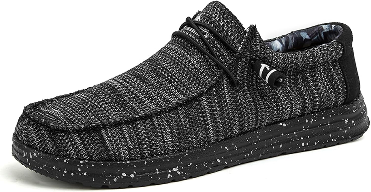 Мужские лоферы из холщовой ткани с легкой мягкой подошвой, плоской колодкой, винтажного стиля, повседневные лоферы, лодочные туфли Cerythrina, черный
Мужские лоферы из холщовой ткани с легкой мягкой подошвой, плоской колодкой, винтажного стиля, повседневные лоферы, лодочные туфли Cerythrina, черный