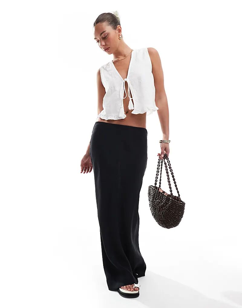 Мягкая на ощупь макси-юбка черного цвета ASOS DESIGN
Мягкая на ощупь макси-юбка черного цвета ASOS DESIGN