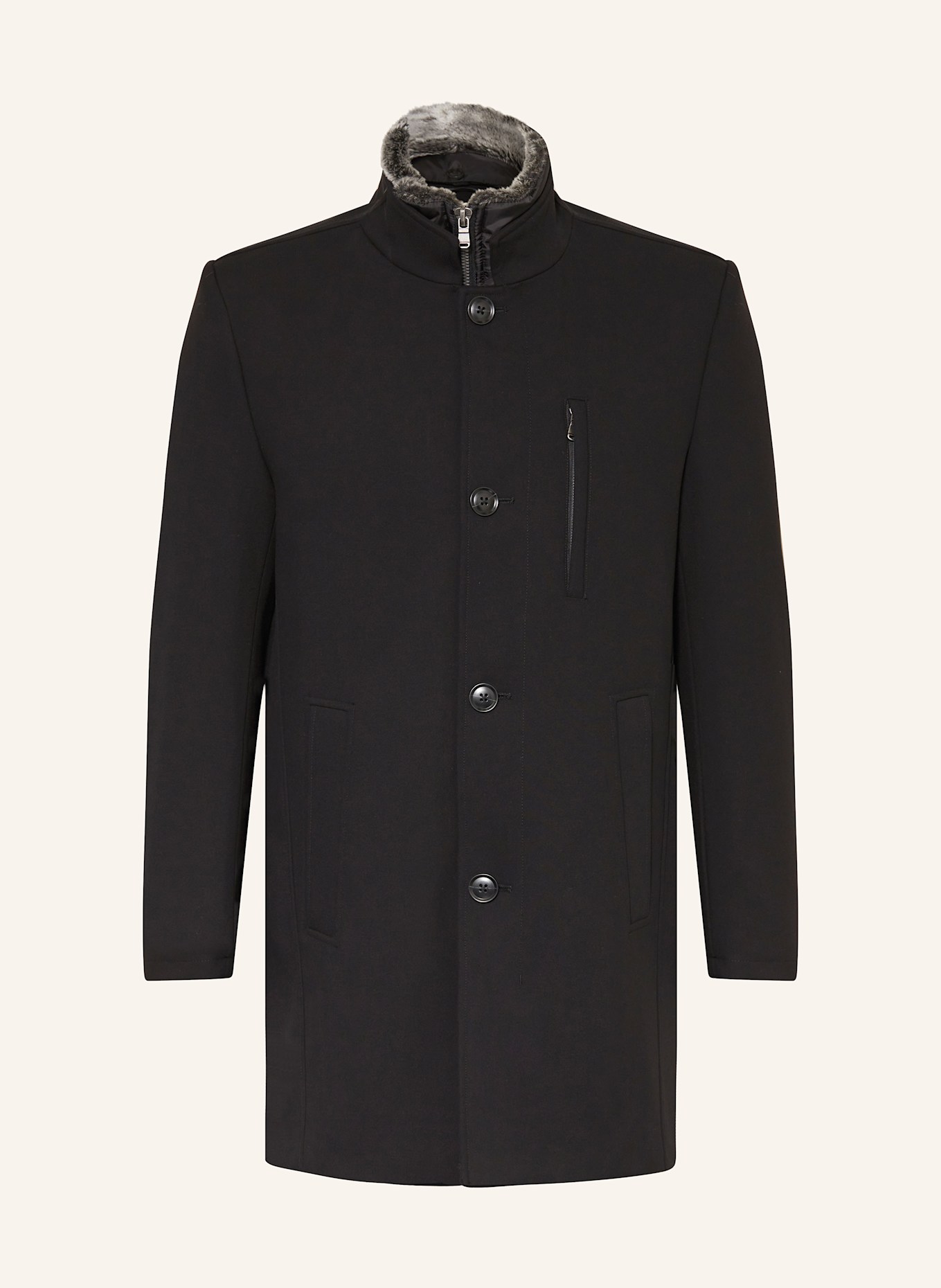 Пальто с искусственным мехом и съемной панелью Strokesman'S, черный
Пальто с искусственным мехом и съемной панелью Strokesman'S, черный