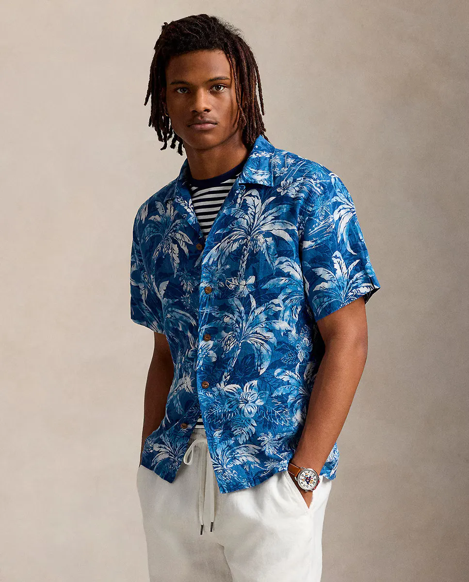 Мужская рубашка классического кроя с короткими рукавами Polo Ralph Lauren, индиго
Мужская рубашка классического кроя с короткими рукавами Polo Ralph Lauren, индиго