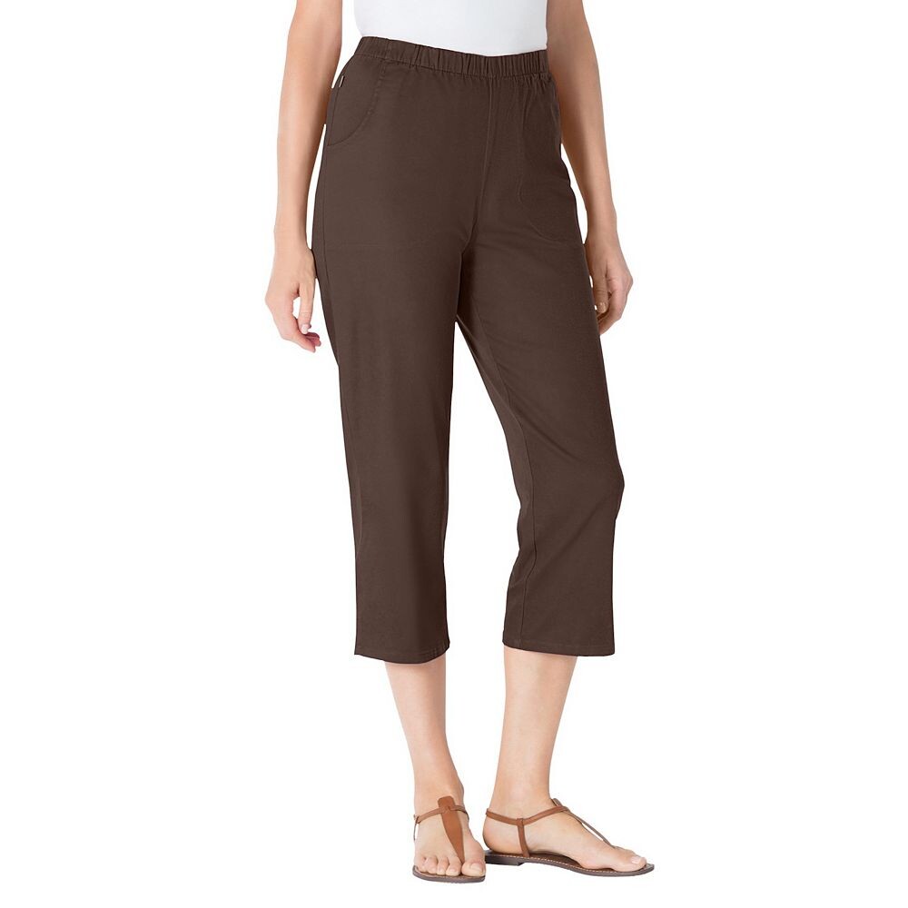 Женщина в женских капри размера плюс миниатюрных джинсов Fineline Woman Within, цвет Chocolate
Женщина в женских капри размера плюс миниатюрных джинсов Fineline Woman Within, цвет Chocolate