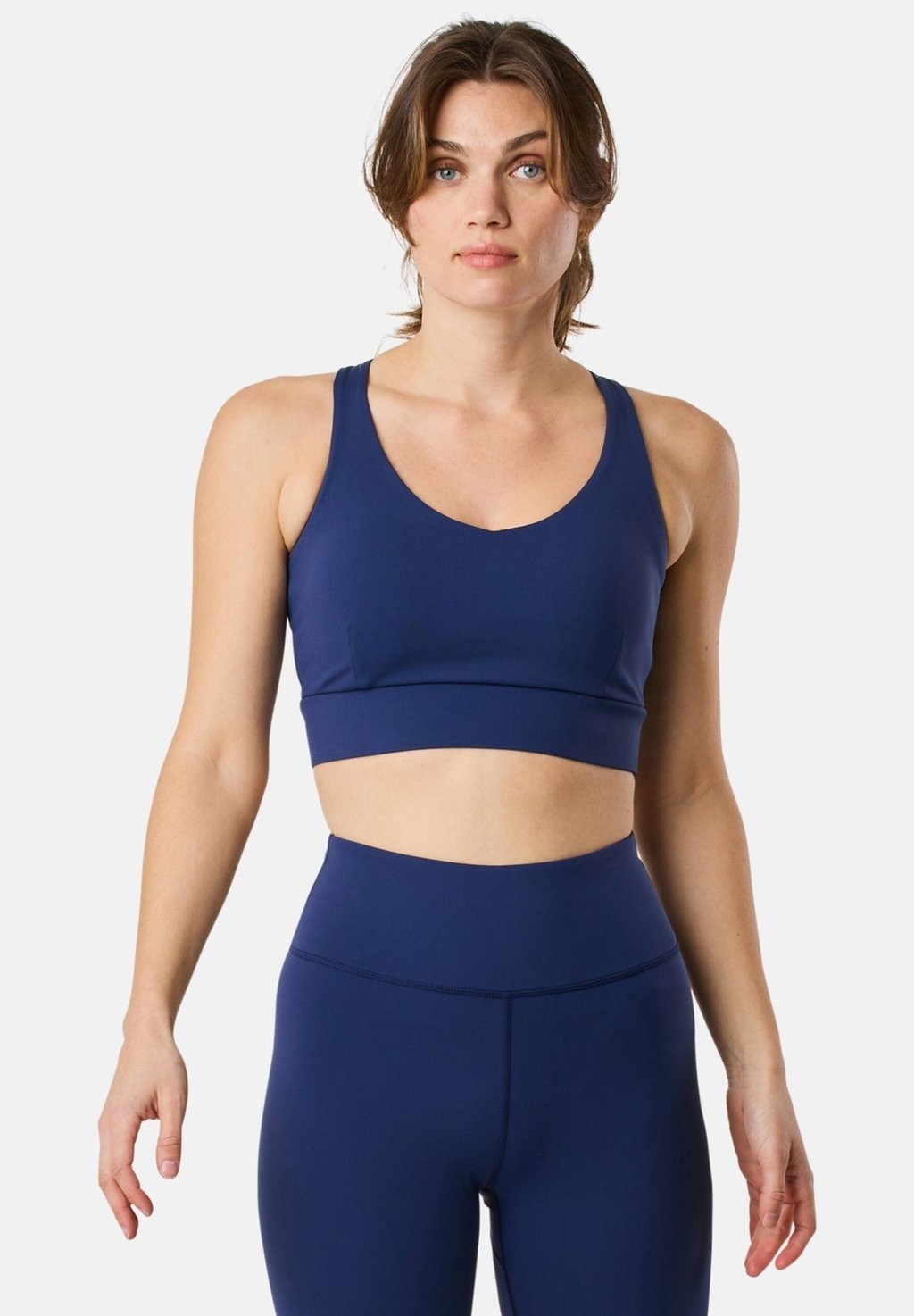 Спортивный бюстгальтер средней поддержки MOVE Swedemount, синий 
Спортивный бюстгальтер средней поддержки MOVE Swedemount, синий