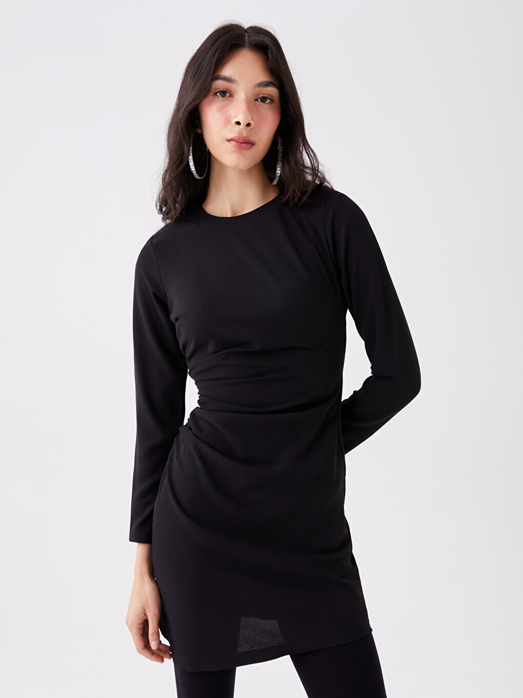 Прямое женское платье с круглым вырезом и длинными рукавами LCW Casual, новый черный
Прямое женское платье с круглым вырезом и длинными рукавами LCW Casual, новый черный
