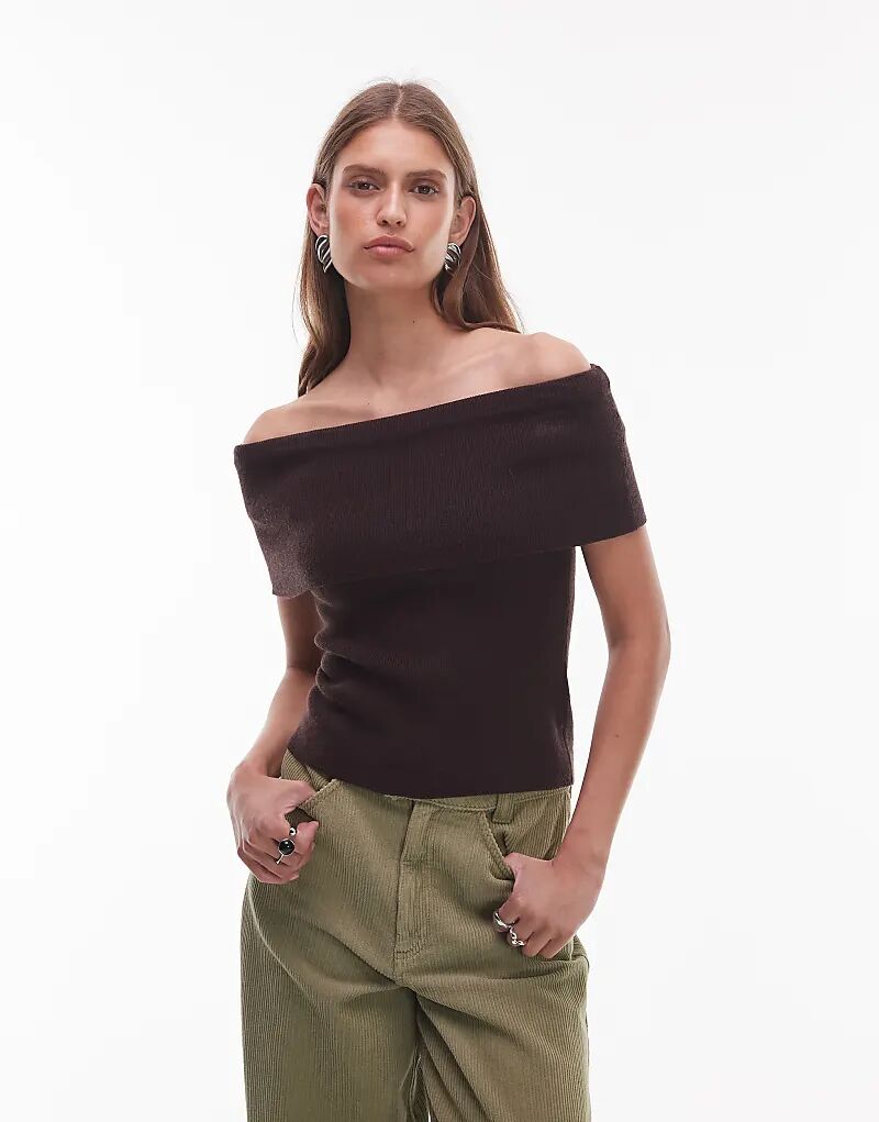 Вязаный свитер NIA Annemarie с открытыми плечами цвета эспрессо
Вязаный свитер NIA Annemarie с открытыми плечами цвета эспрессо