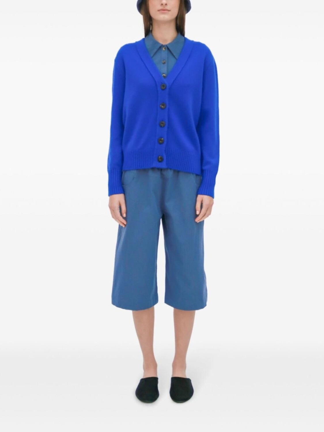 Кардиган с V-образным вырезом Rosetta Getty, синий
Кардиган с V-образным вырезом Rosetta Getty, синий