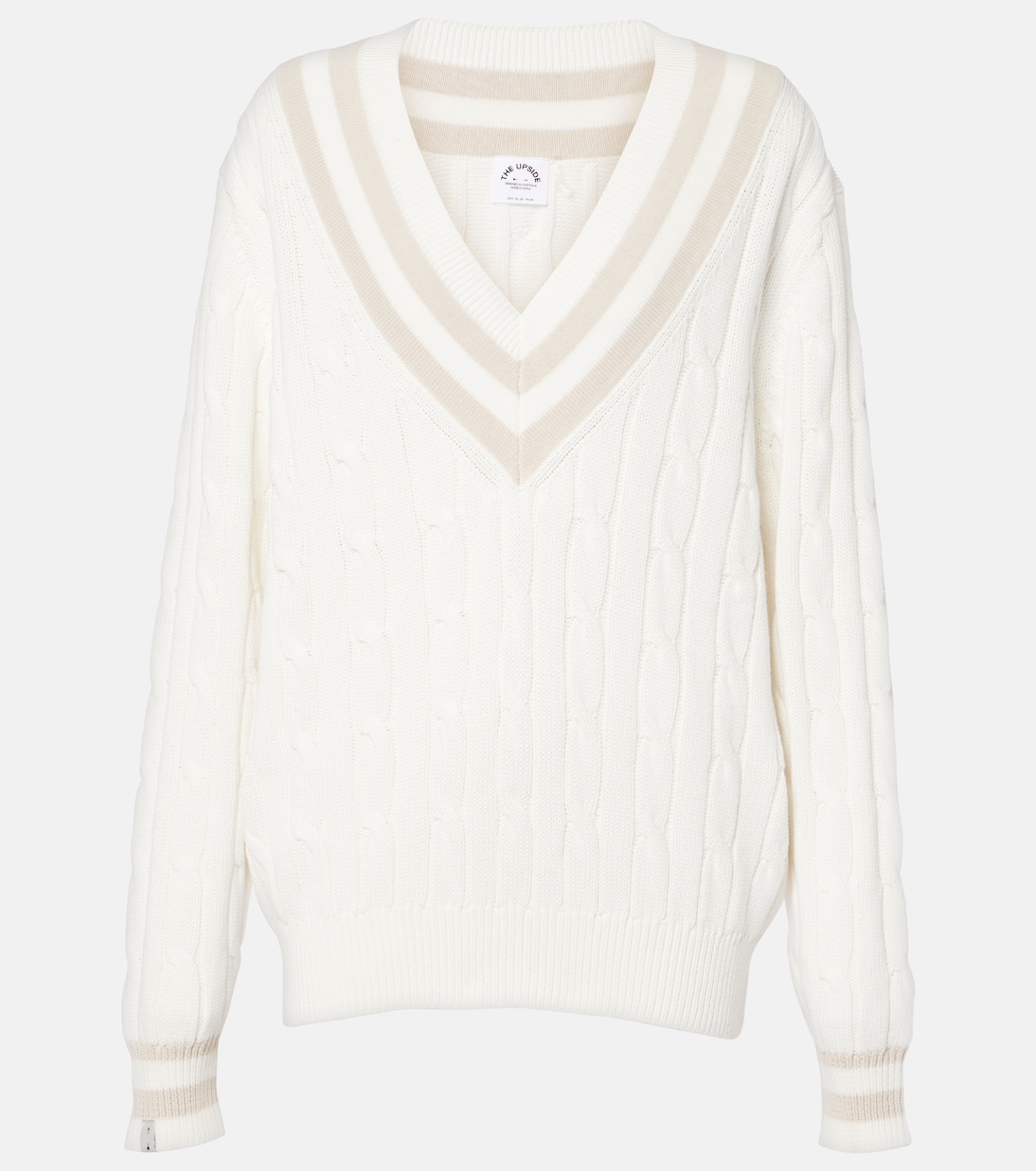 Хлопковый свитер Louie с косичной вязкой The Upside, белый
Хлопковый свитер Louie с косичной вязкой The Upside, белый