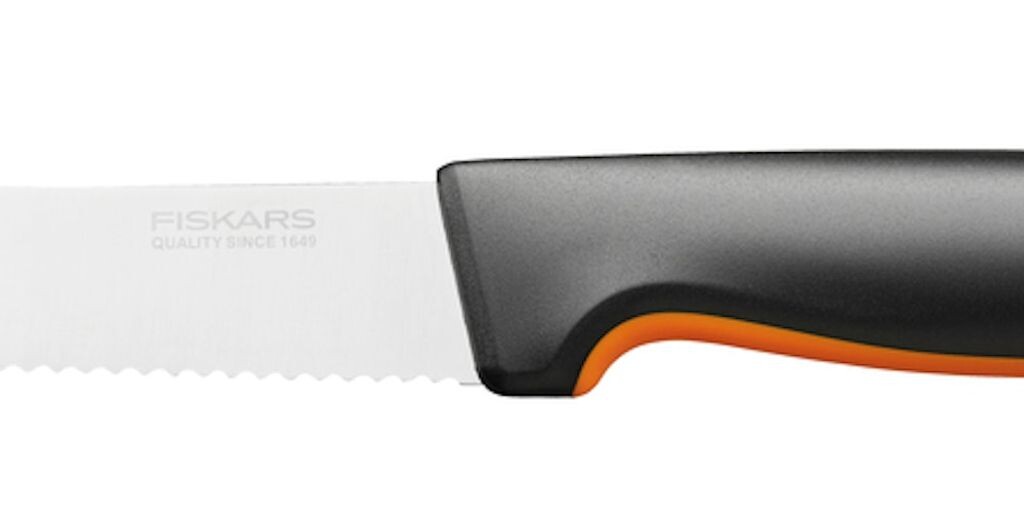 Нож для томатов Fiskars Functional Form, общая длина: 23 см, ручка из японской нержавеющей стали/пластика, 1057543
Нож для томатов Fiskars Functional Form, общая длина: 23 см, ручка из японской нержавеющей стали/пластика, 1057543