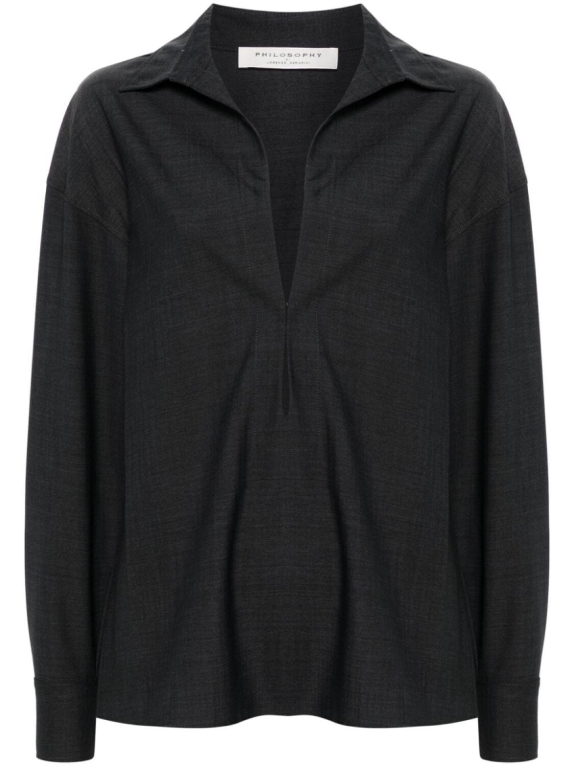 Philosophy Di Lorenzo Serafini блузка с V-образным вырезом, серый
Philosophy Di Lorenzo Serafini блузка с V-образным вырезом, серый