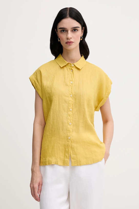 Льняная рубашка United Colors Of Benetton, желтый
Льняная рубашка United Colors Of Benetton, желтый