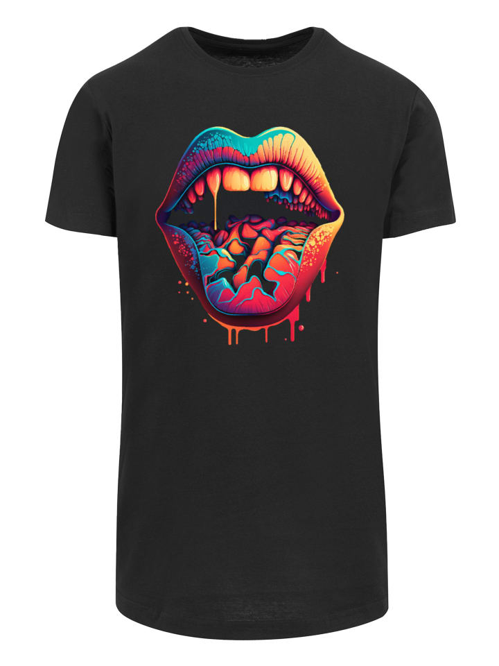 F4NT4STIC Длинная футболка с принтом "Слюнявые губы" черного цвета, Черный, F4NT4STIC Длинная футболка с принтом "Слюнявые губы" черного цвета
F4NT4STIC Длинная футболка с принтом "Слюнявые губы" черного цвета, Черный, F4NT4STIC Длинная футболка с принтом "Слюнявые губы" черного цвета