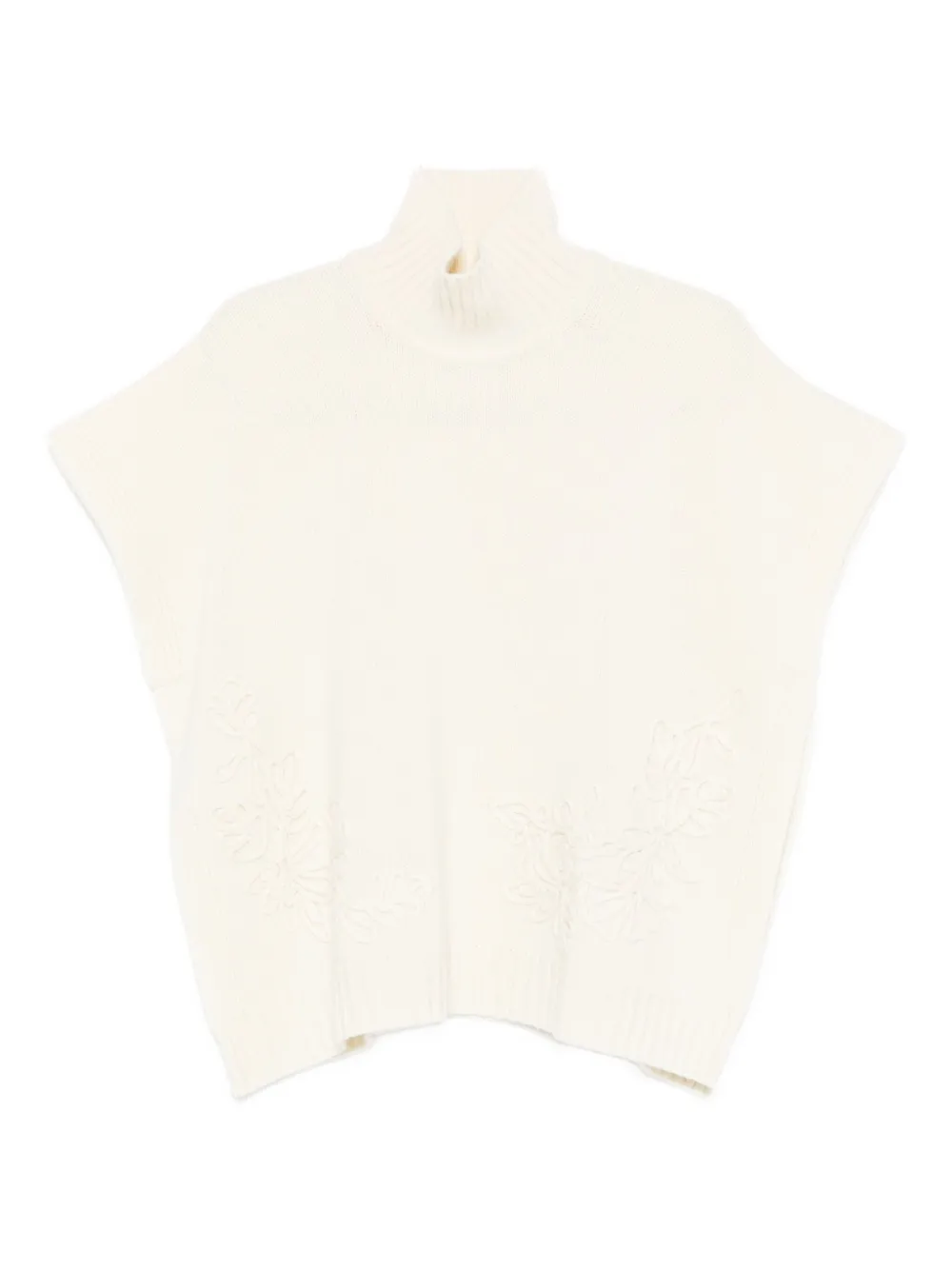 Свитер с высоким воротником и цветочной вышивкой ERMANNO FIRENZE, нейтральный
Свитер с высоким воротником и цветочной вышивкой ERMANNO FIRENZE, нейтральный