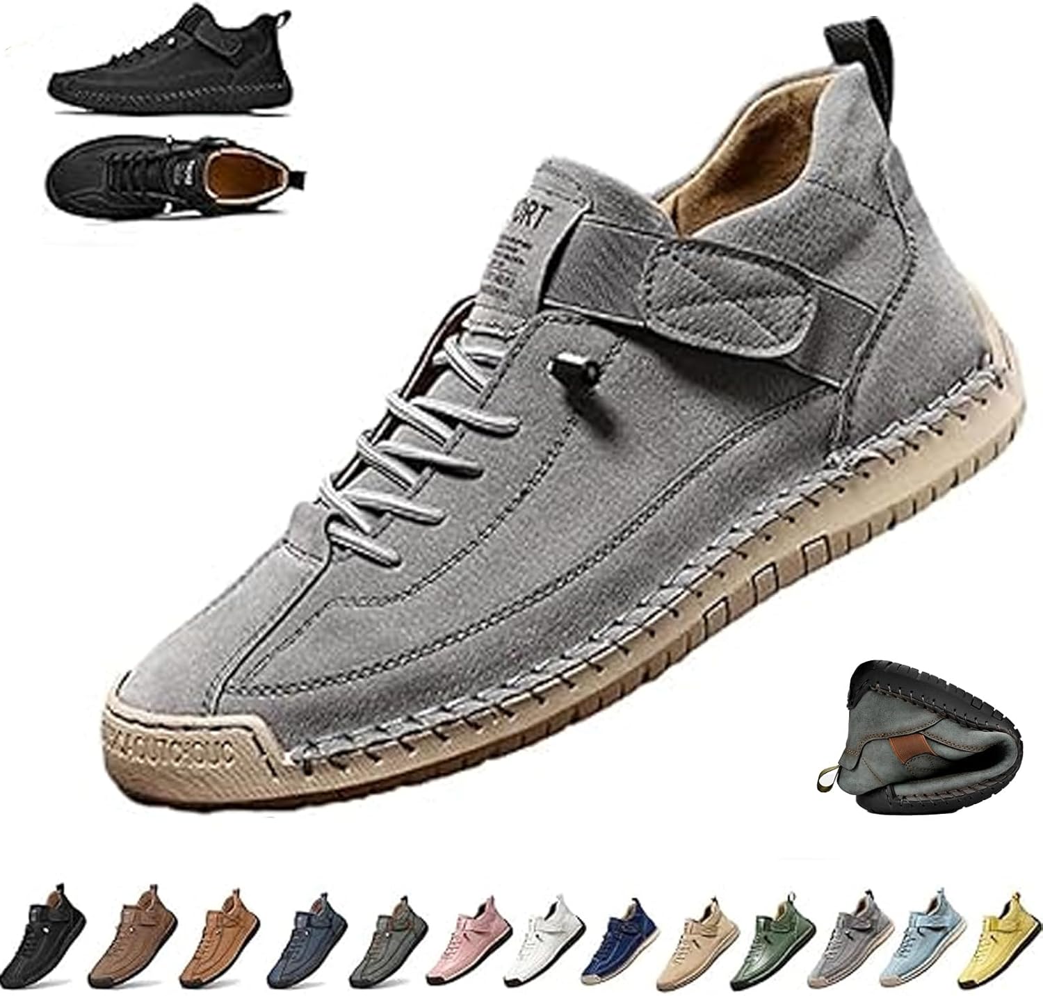 Женские ручной работы кожаные ортопедические комфортные туфли, унисекс удобные ортопедические кроссовки, мужские слипоны для ходьбы Ghtrhsb, серый
Женские ручной работы кожаные ортопедические комфортные туфли, унисекс удобные ортопедические кроссовки, мужские слипоны для ходьбы Ghtrhsb, серый