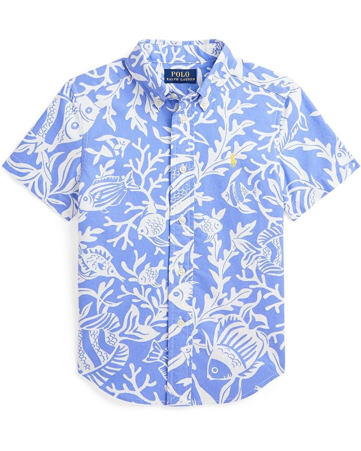 Рубашка Polo Ralph Lauren Kids Sea-print Cotton Short Sleeve Shirt, цвет Fish Coral/Light Blue
Рубашка Polo Ralph Lauren Kids Sea-print Cotton Short Sleeve Shirt, цвет Fish Coral/Light Blue