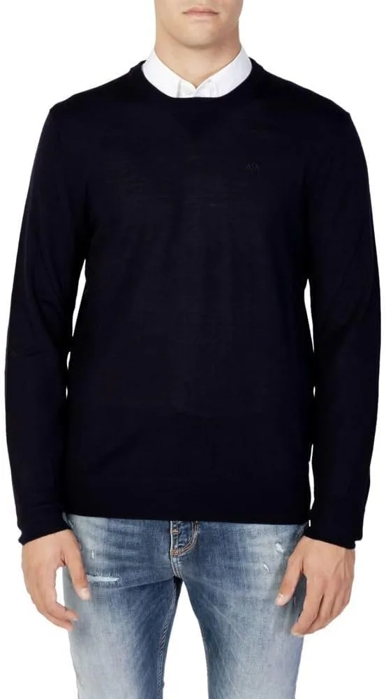 Armani Exchange мужской свитер из мериносовой шерсти с логотипом
Armani Exchange мужской свитер из мериносовой шерсти с логотипом