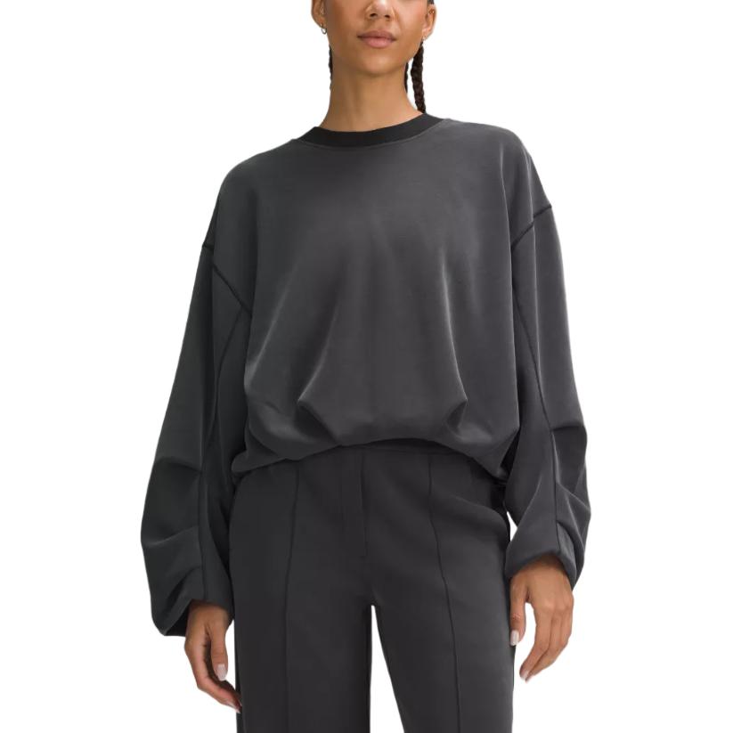 Объемный свитшот с длинным рукавом женский Lululemon, черный
Объемный свитшот с длинным рукавом женский Lululemon, черный