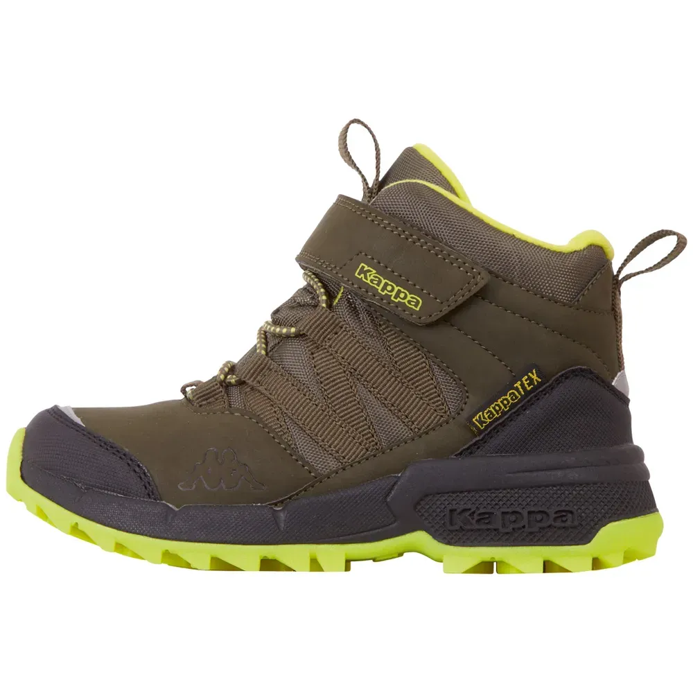 Уличные зимние ботинки Kappa — водонепроницаемые, ветрозащитные и дышащие благодаря мембране TEX, цвет Army-Lime
Уличные зимние ботинки Kappa — водонепроницаемые, ветрозащитные и дышащие благодаря мембране TEX, цвет Army-Lime