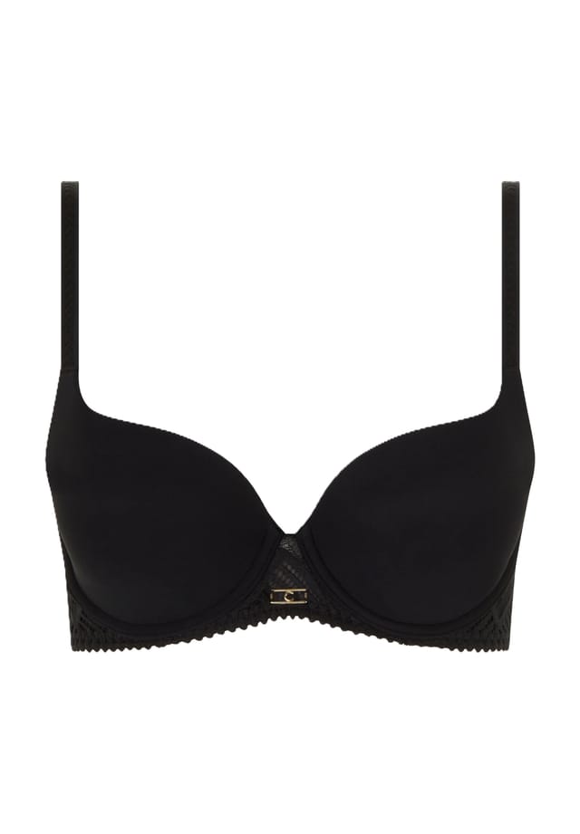 Эмблема бюстгальтера на футболке Origins Chantelle, черный 
Эмблема бюстгальтера на футболке Origins Chantelle, черный