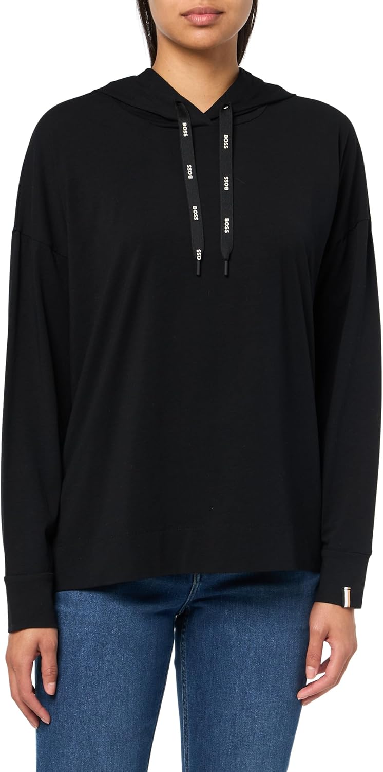 BOSS женская худи Single Jersey Small Logo, Black Currant
BOSS женская худи Single Jersey Small Logo, Black Currant