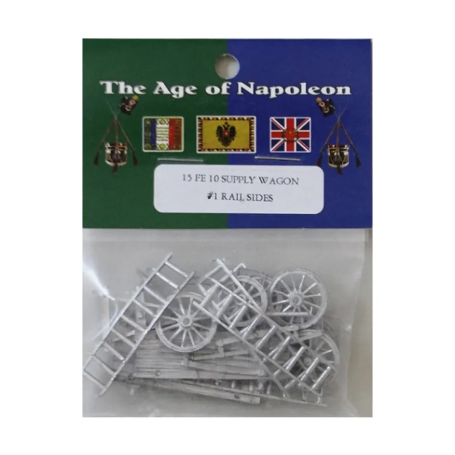 Вагон снабжения № 1 — рельсовые борта, Age of Napoleon - French - Equipment (15mm) (Blue Moon)
Вагон снабжения № 1 — рельсовые борта, Age of Napoleon - French - Equipment (15mm) (Blue Moon)
