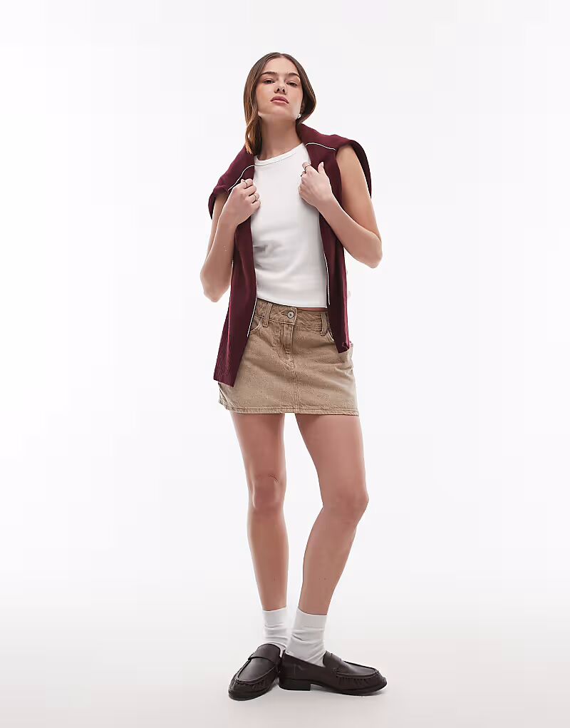 Джинсовая мини-юбка коричневого цвета Tommy Jeans
Джинсовая мини-юбка коричневого цвета Tommy Jeans