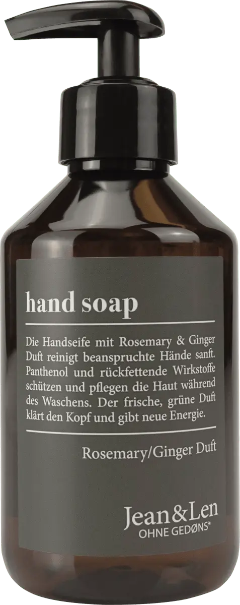 Жидкое мыло Розмарин Имбирь 250мл Jean&Len
Жидкое мыло Розмарин Имбирь 250мл Jean&Len