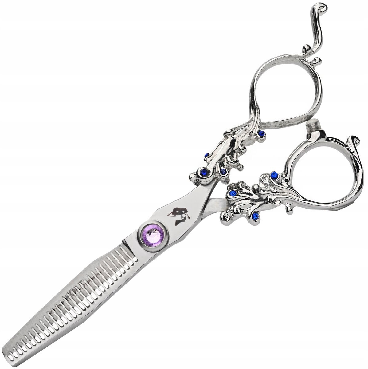 Calissimo, Wolf, филировочные ножницы для правой руки, 5,5 камня, синий, со смещением, парикмахерские стрижки волос для салона, профессиональная линия
Calissimo, Wolf, филировочные ножницы для правой руки, 5,5 камня, синий, со смещением, парикмахерские стрижки волос для салона, профессиональная линия