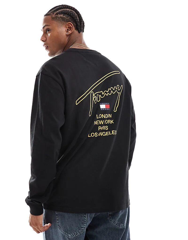 Футболка с длинным рукавом и фирменным принтом на спине черного цвета Tommy Jeans
Футболка с длинным рукавом и фирменным принтом на спине черного цвета Tommy Jeans