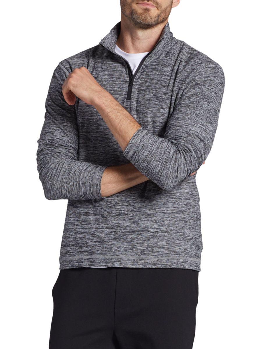 Облегающий пуловер с застежкой-молнией на четверть дюйма Pino by PinoPorte, серый
Облегающий пуловер с застежкой-молнией на четверть дюйма Pino by PinoPorte, серый