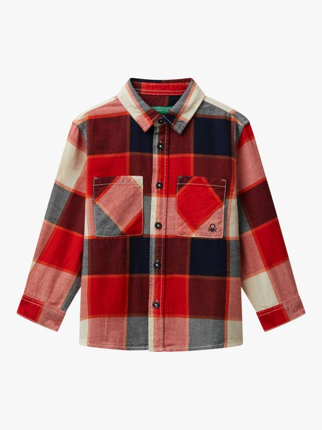 Детская фланелевая рубашка в стиле оверсайз с клетчатым принтом Benetton, Multi
Детская фланелевая рубашка в стиле оверсайз с клетчатым принтом Benetton, Multi