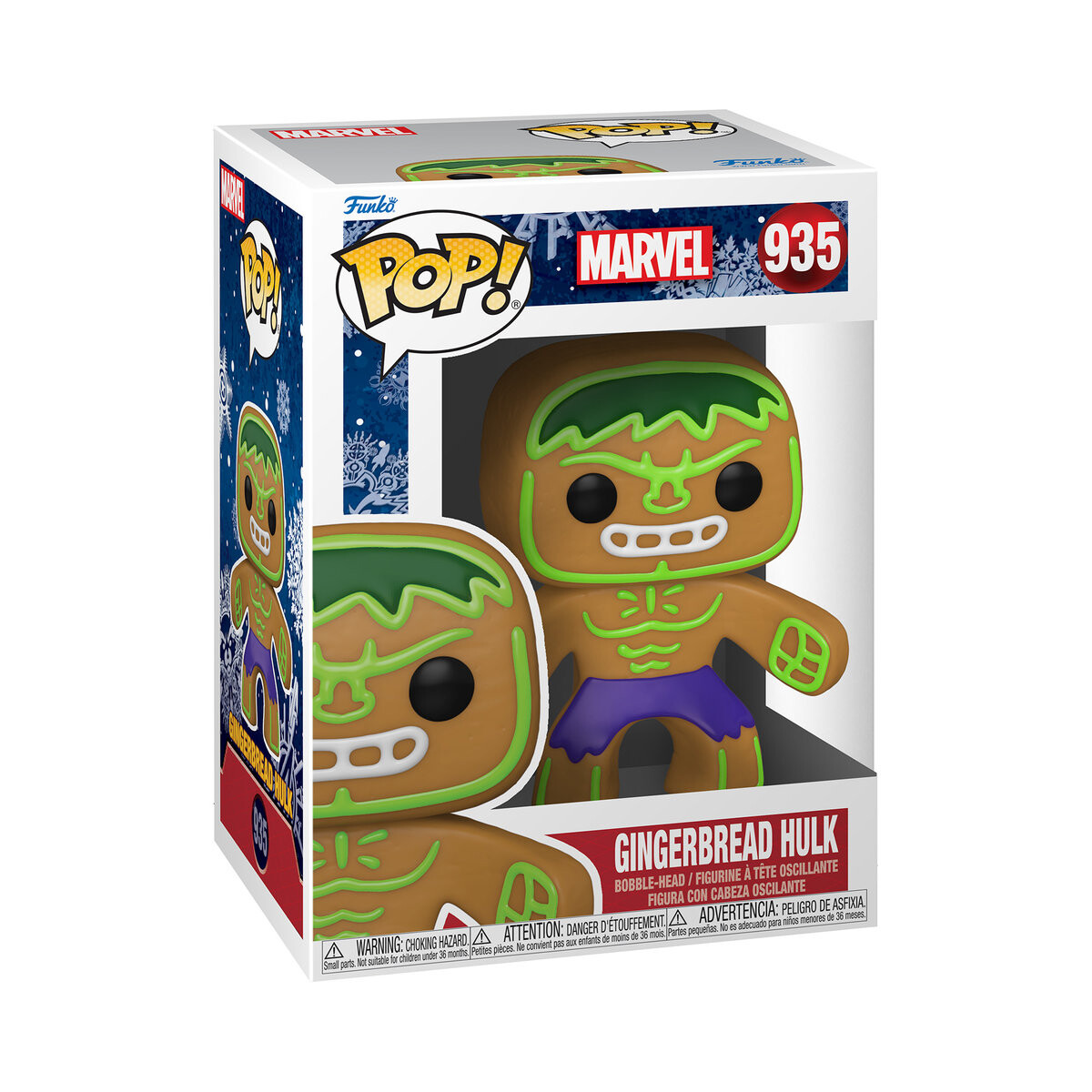 Funko POP! Marvel, коллекционная фигурка, Пряничный Халк, 935 год.
Funko POP! Marvel, коллекционная фигурка, Пряничный Халк, 935 год.