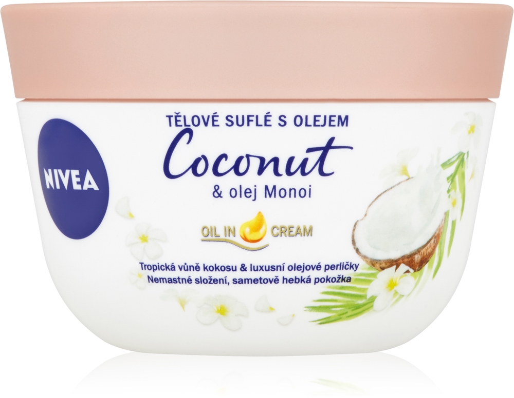 Мусс для тела с маслом кокоса и монои Nivea, 200 мл
Мусс для тела с маслом кокоса и монои Nivea, 200 мл