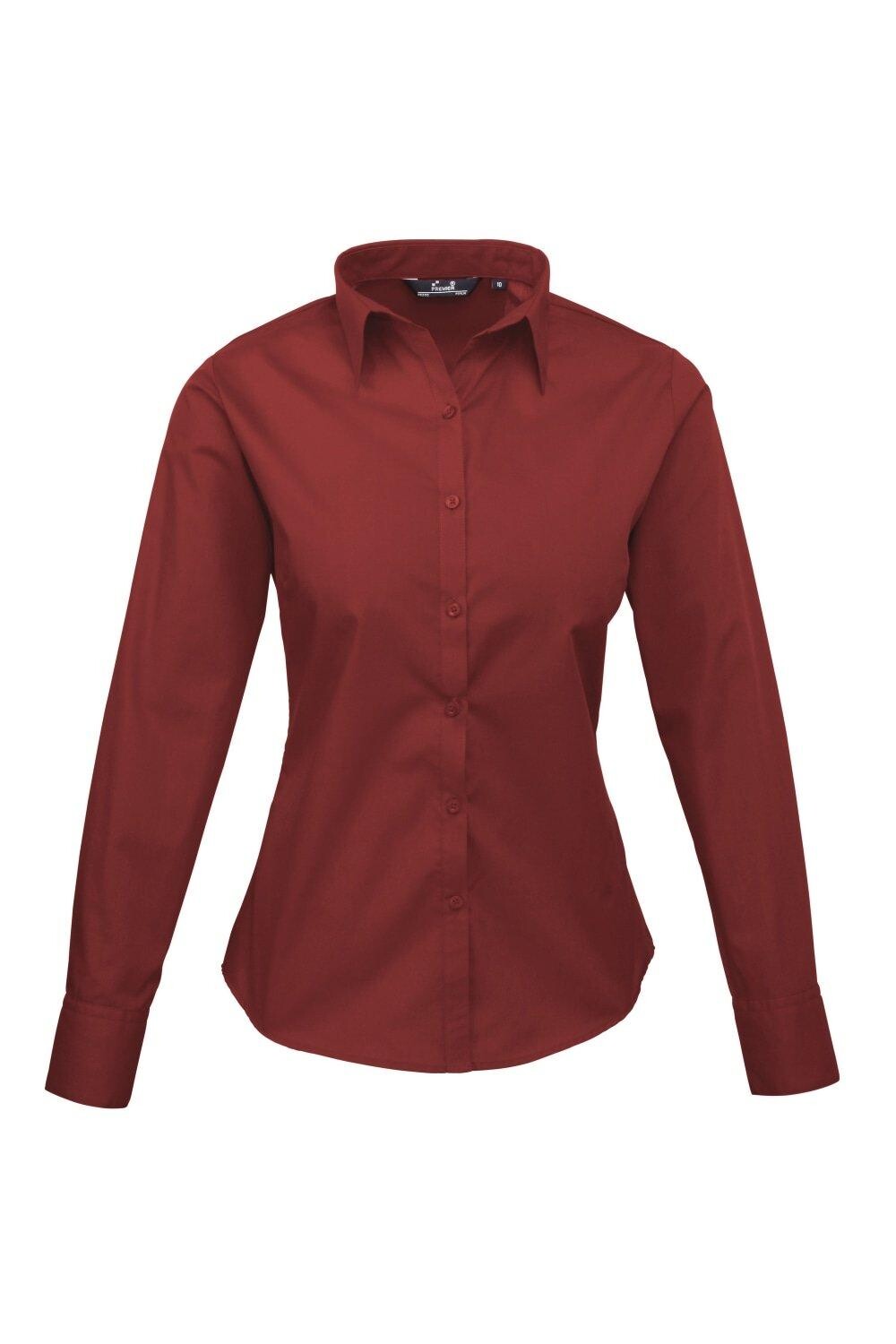 Поплиновая блузка с длинным рукавом. Простая рабочая рубашка. Premier, красный
Поплиновая блузка с длинным рукавом. Простая рабочая рубашка. Premier, красный