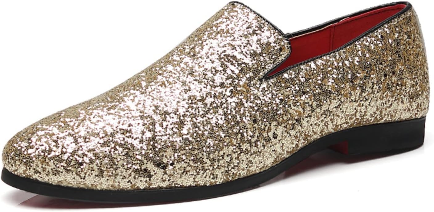 Мужские кожаные лоферы Vannida в британском стиле с заостренным носком, украшенные пайетками, металлическая роскошная текстура, слипоны с блестками, повседневные модные туфли, золотой
Мужские кожаные лоферы Vannida в британском стиле с заостренным носком, украшенные пайетками, металлическая роскошная текстура, слипоны с блестками, повседневные модные туфли, золотой