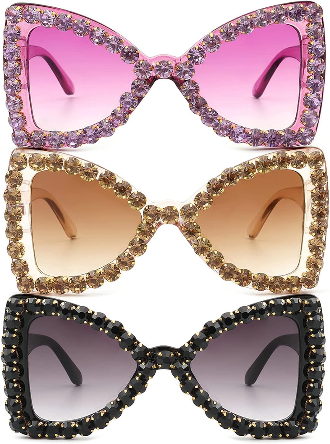 Большие солнцезащитные очки с бриллиантами для женщин, солнцезащитные очки-бабочки со стразами, винтажные женские сверкающие солнцезащитные очки для вечеринок mincl, 3pcs-brown&purple&black
Большие солнцезащитные очки с бриллиантами для женщин, солнцезащитные очки-бабочки со стразами, винтажные женские сверкающие солнцезащитные очки для вечеринок mincl, 3pcs-brown&purple&black