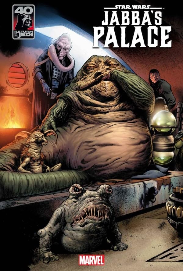 Star Wars Jabba's Palace #1 Lee Garbett Connecting Variant Cover with Rated Comics Acrylic Backer (Rated Comics)
Star Wars Jabba's Palace #1 Lee Garbett Connecting Variant Cover with Rated Comics Acrylic Backer (Rated Comics)