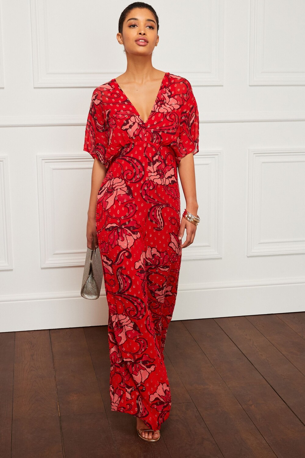 Комбинезон с широкими штанинами и рукавами Next, красный
Комбинезон с широкими штанинами и рукавами Next, красный