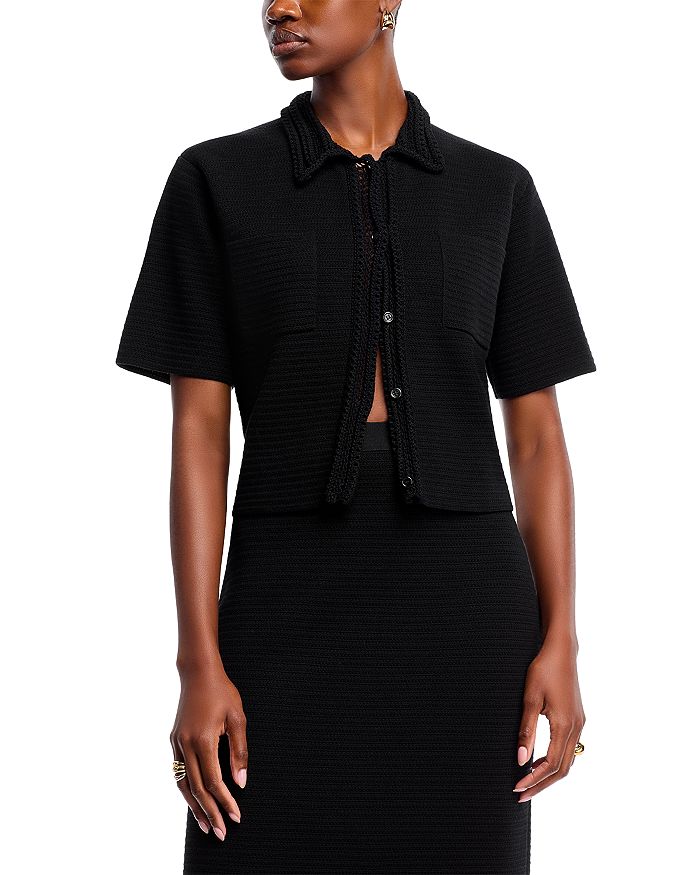 Свитер с коротким рукавом и пуговицами Fabiana Filippi, черный
Свитер с коротким рукавом и пуговицами Fabiana Filippi, черный