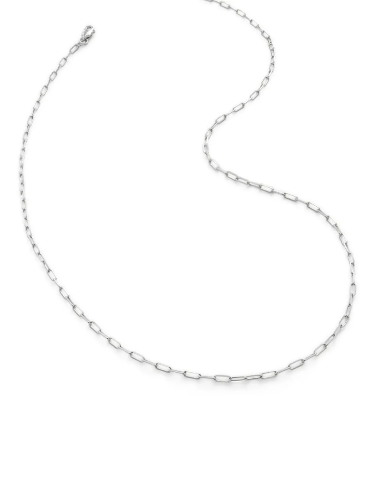 Колье Paperclip из белого золота Monica Vinader, серебряный
Колье Paperclip из белого золота Monica Vinader, серебряный