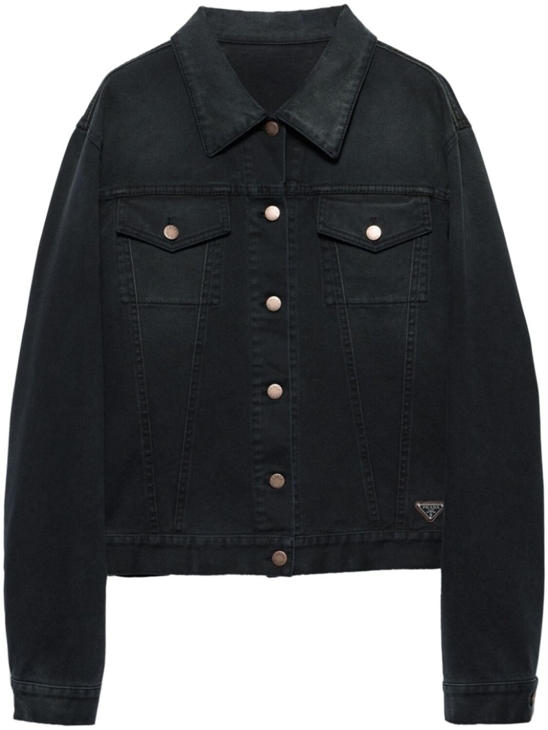 Prada джинсовая куртка-блузон, черный
Prada джинсовая куртка-блузон, черный