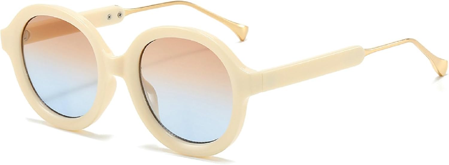 Ретро женские круглые солнцезащитные очки, модные градиентные очки с защитой от УФ-излучения UV400, мужские панк-солнцезащитные очки коричневого и зеленого цвета mincl, Beige
Ретро женские круглые солнцезащитные очки, модные градиентные очки с защитой от УФ-излучения UV400, мужские панк-солнцезащитные очки коричневого и зеленого цвета mincl, Beige