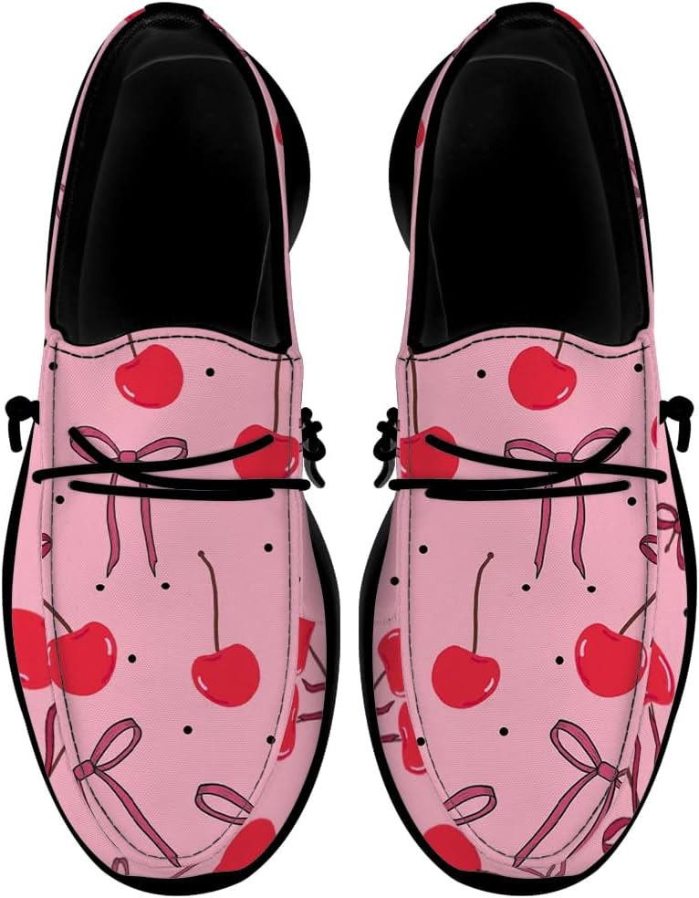 Женские лоферы Quorax Cherries, слипоны, повседневная обувь для прогулок, подарок для мужчин и женщин, розовый
Женские лоферы Quorax Cherries, слипоны, повседневная обувь для прогулок, подарок для мужчин и женщин, розовый