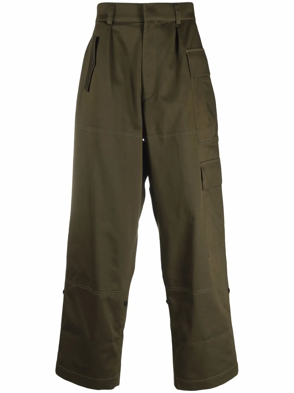 Прямые брюки карго Loewe, зеленый
Прямые брюки карго Loewe, зеленый