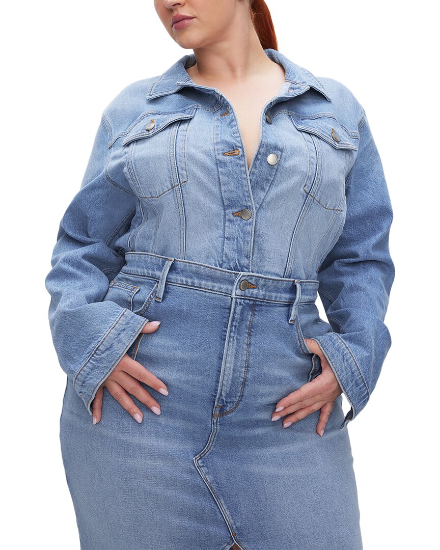 GOOD AMERICAN Джинсовая куртка Committed, синий
GOOD AMERICAN Джинсовая куртка Committed, синий