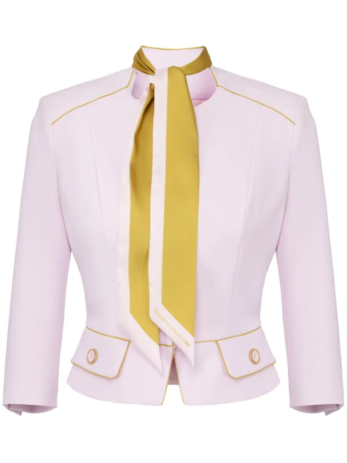 Креповая куртка Elisabetta Franchi с шарфом, розовый
Креповая куртка Elisabetta Franchi с шарфом, розовый