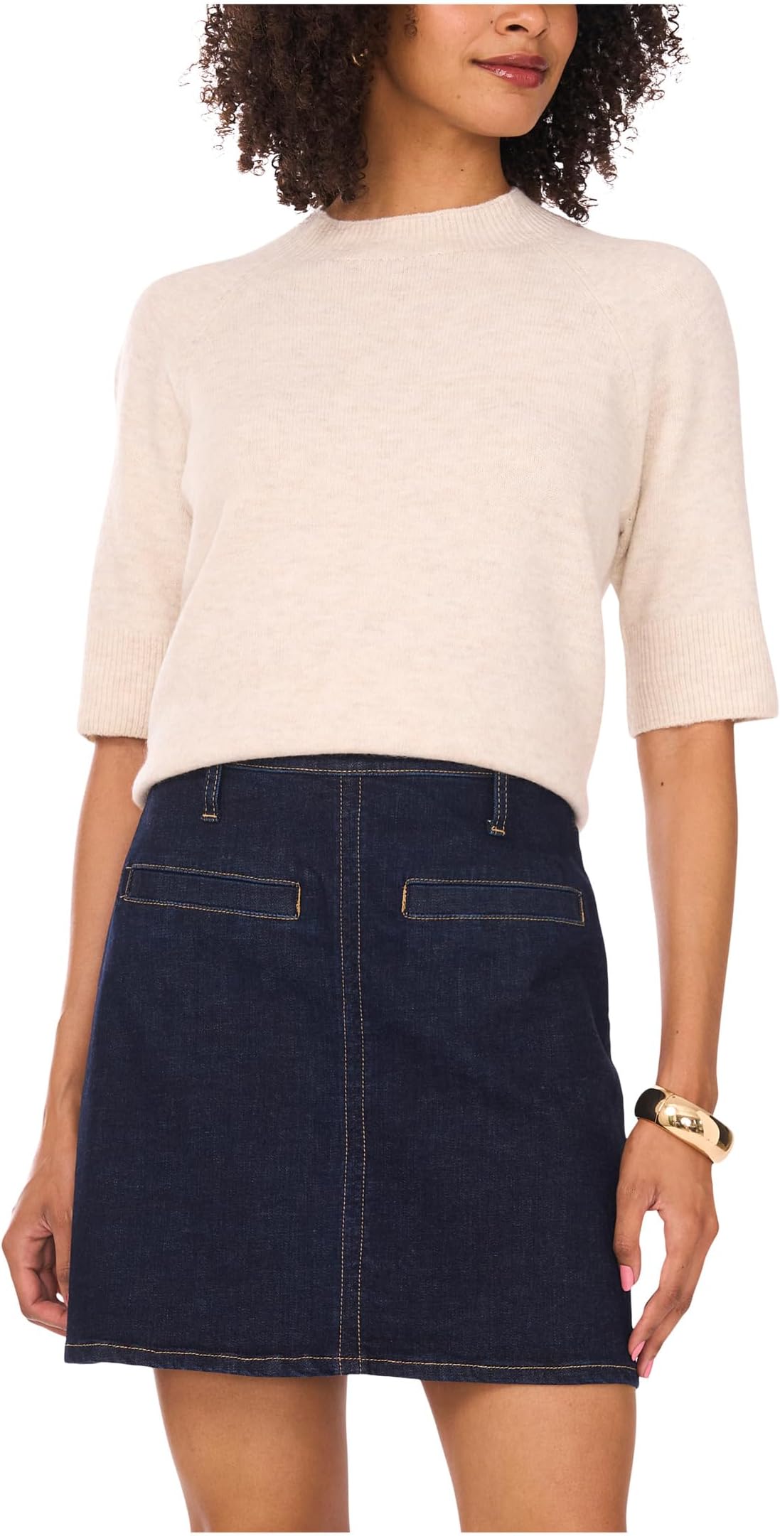 Свитер Vince Camuto Women's Short Sleeve Raglan Mock Neck, Malted
Свитер Vince Camuto Women's Short Sleeve Raglan Mock Neck, Malted