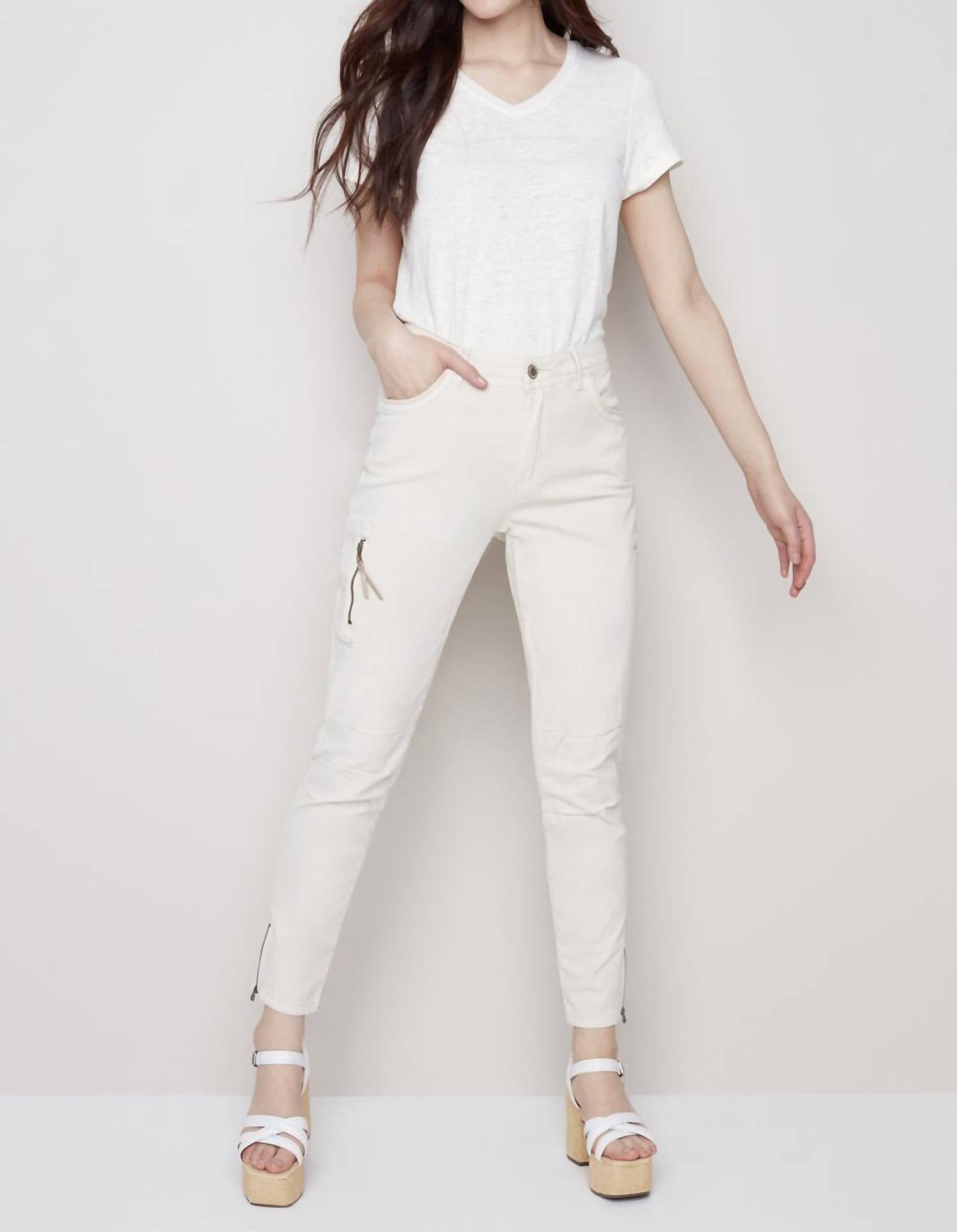 Твердые брюки-карго в натуральном цвете CHARLIE B, цвет natural
Твердые брюки-карго в натуральном цвете CHARLIE B, цвет natural