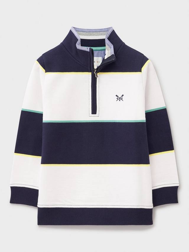 Детский половинный свитер с молнией в полоску из хлопковой смеси Crew Clothing, Multi White
Детский половинный свитер с молнией в полоску из хлопковой смеси Crew Clothing, Multi White