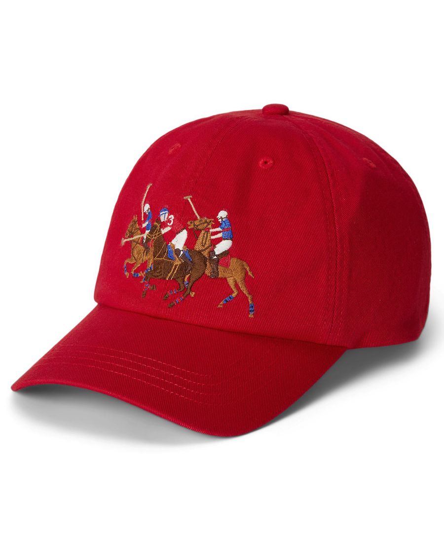 Детская бейсболка из хлопковой саржи с тройным пони, размер 8-20 Polo Ralph Lauren, Red
Детская бейсболка из хлопковой саржи с тройным пони, размер 8-20 Polo Ralph Lauren, Red